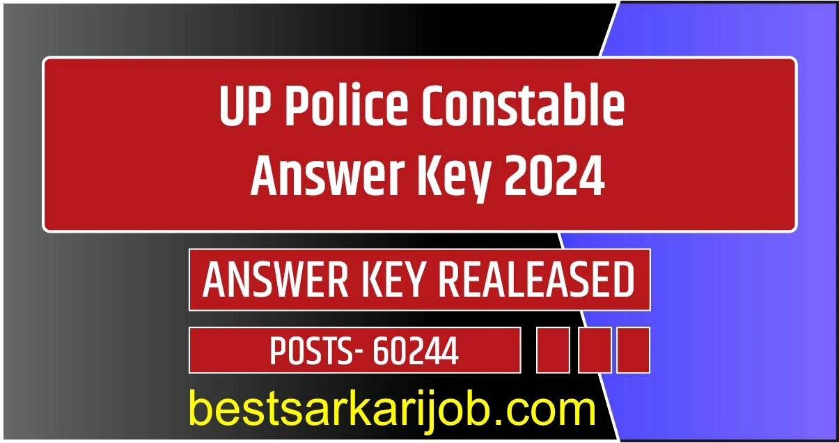 UP Police Constable Answer Key 2024